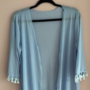 Light Blue Women's Kimono Robe
